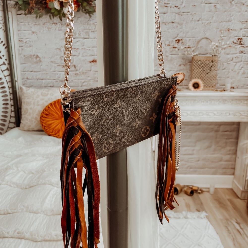 Small LV crossbody or wristlet